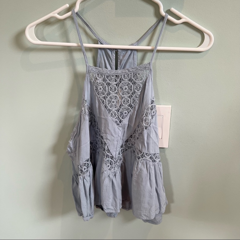 LA Hearts lace crop